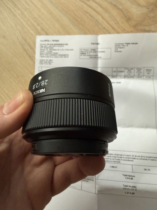 Obiectiv ieftin dar bun Nikon Z Wide 28mm f2.8 Nikkor Full Frame