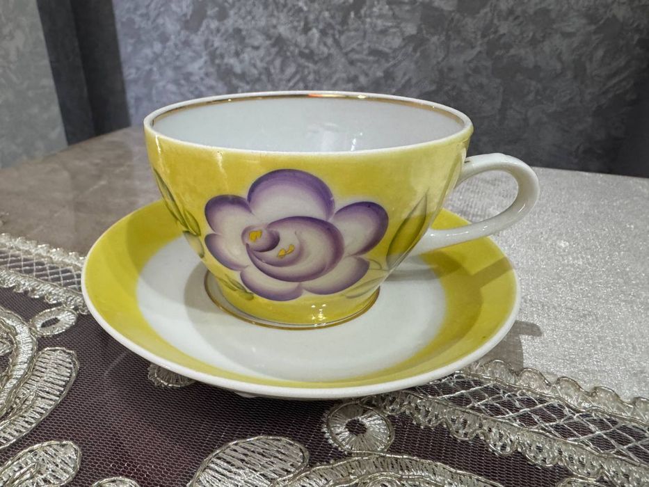 Кружка с блюдцем