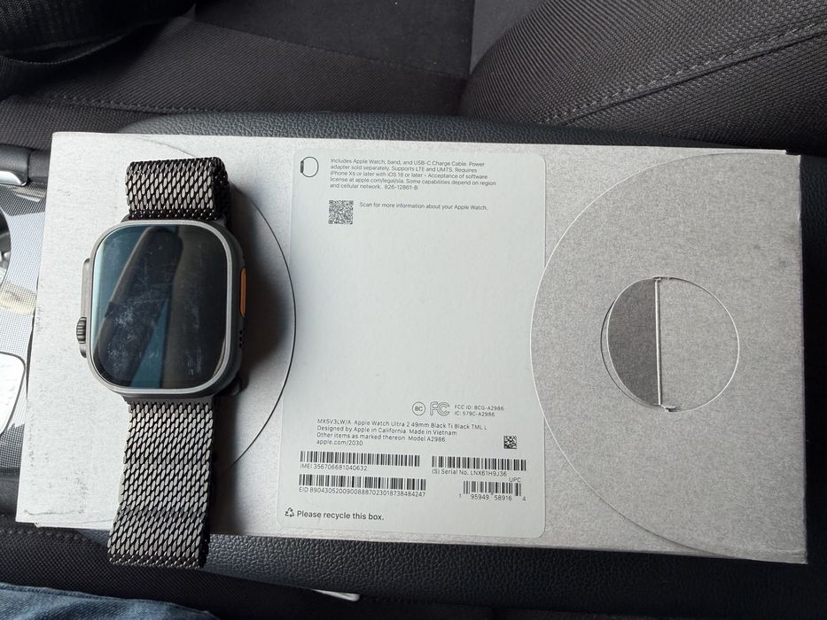 Iwatch ultra 2 49mm Black titanium milanese oroginal