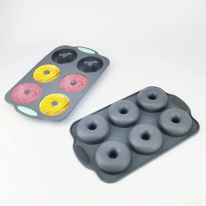 Силиконови форми с дръжки за печене на понички