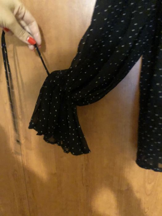 Риза Mango на точки с широки ръкави