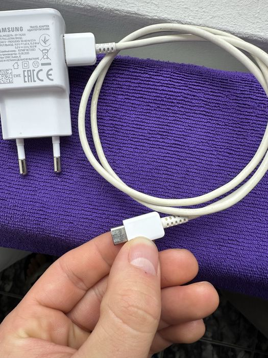 OFERTĂ încarcator+cablu original SAMSUNG vietnam, mufă tip usb C, nou