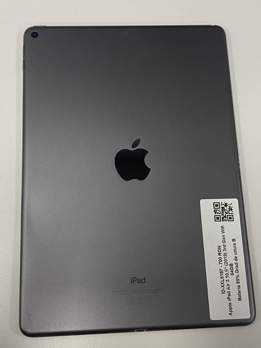 Apple iPad Air 3 10.5” 2019 wifi 64gb id-xxl6187