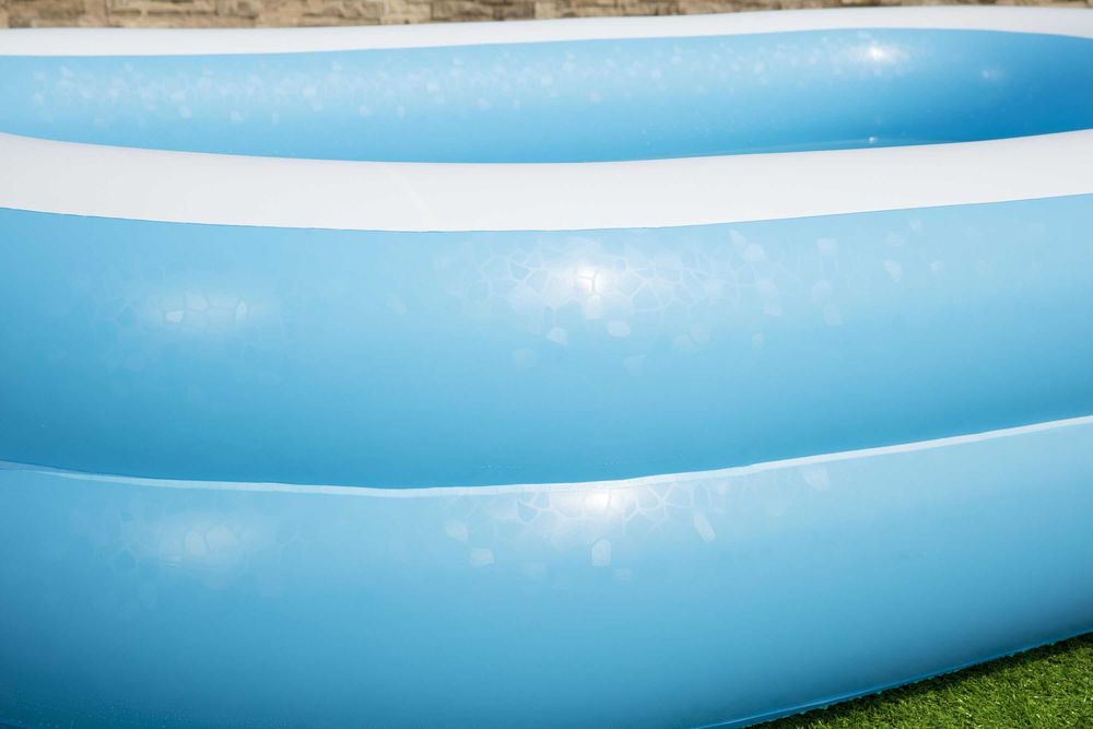 Piscina gonflabila de exterior,dreptunghiulara,pentru toata familia,dimensiuni 260*175*51 cm,cu 2 inele