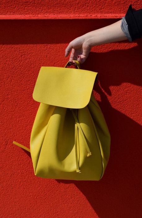 ZARA раница от естествена кожа