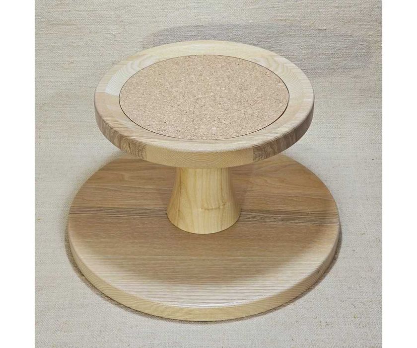 Carafă TC Universe 10L cu Floarea Vieții Platina și stativ din lemn – apă structurată / vitalizată