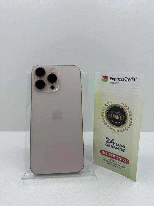 Iphone 16 PRO MAX (Ag25 Belvedere B.42962) Garantie 2 ani!