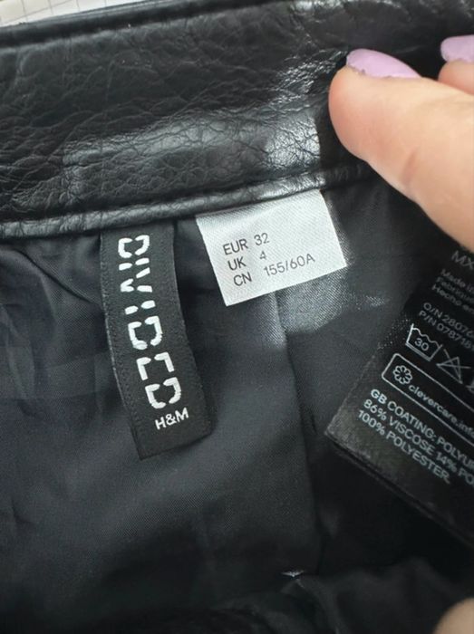 Fustă mini H&M, mărime XXS (EU 32)
