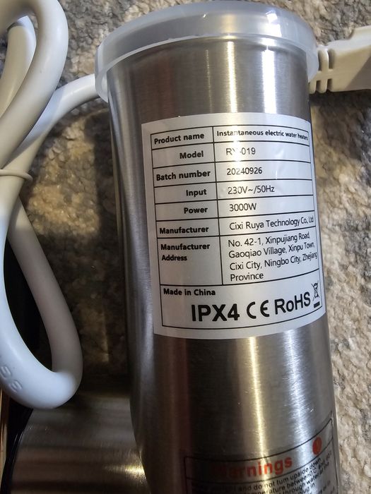 Instant incalzire apa cu afisaj, 3kW, nou