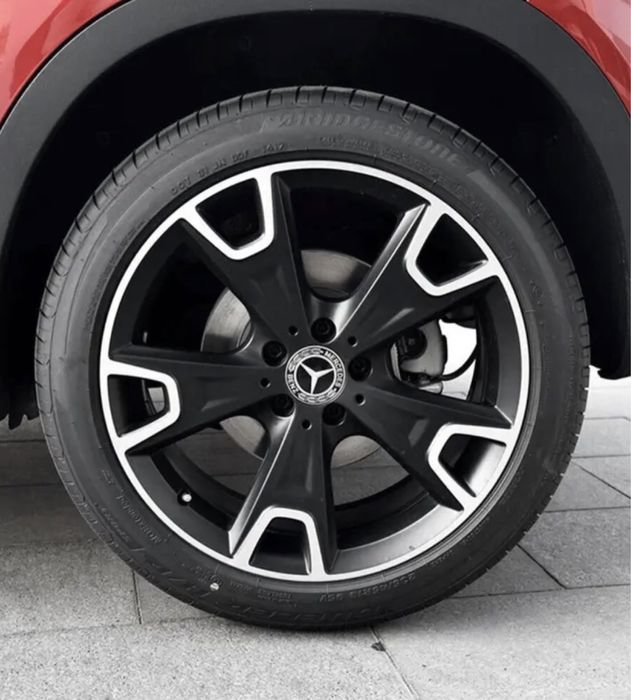 4 броя капачки за джанти Mercedes Benz 75mm Black