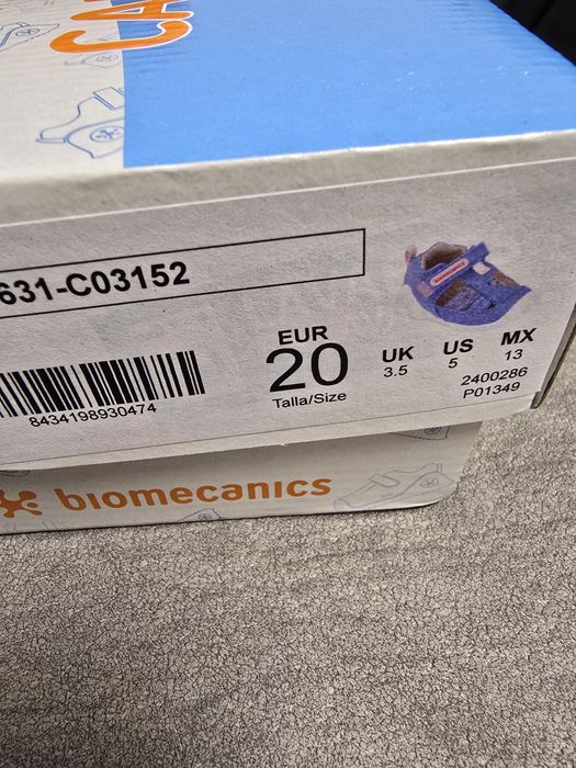 Marimea 20 Sandale copii fete din textil Biomecanics