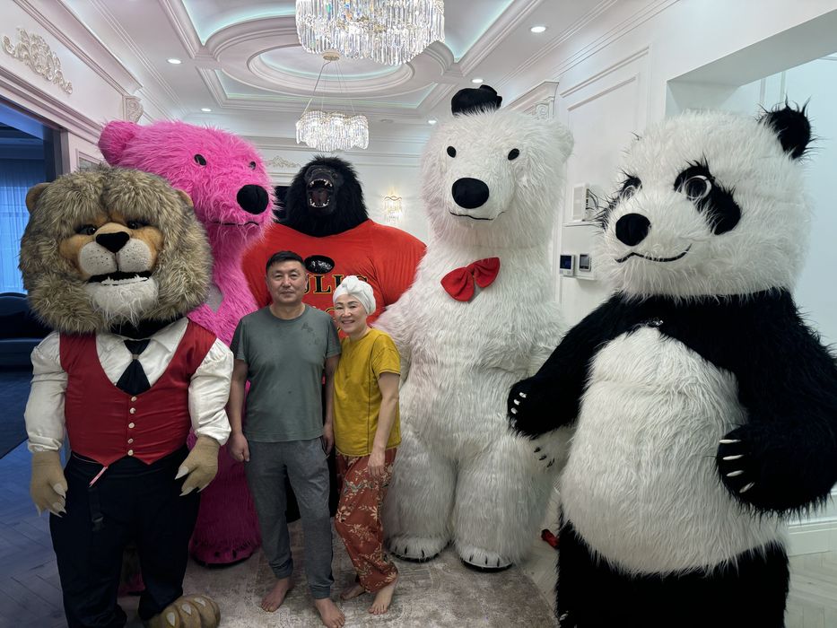 Роствые куклы аниматоры Шуточный стрип*