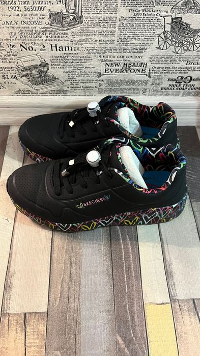 Skechers UNO LITE - Lovely Luv, negri, nr. 34, originali, aproape noi