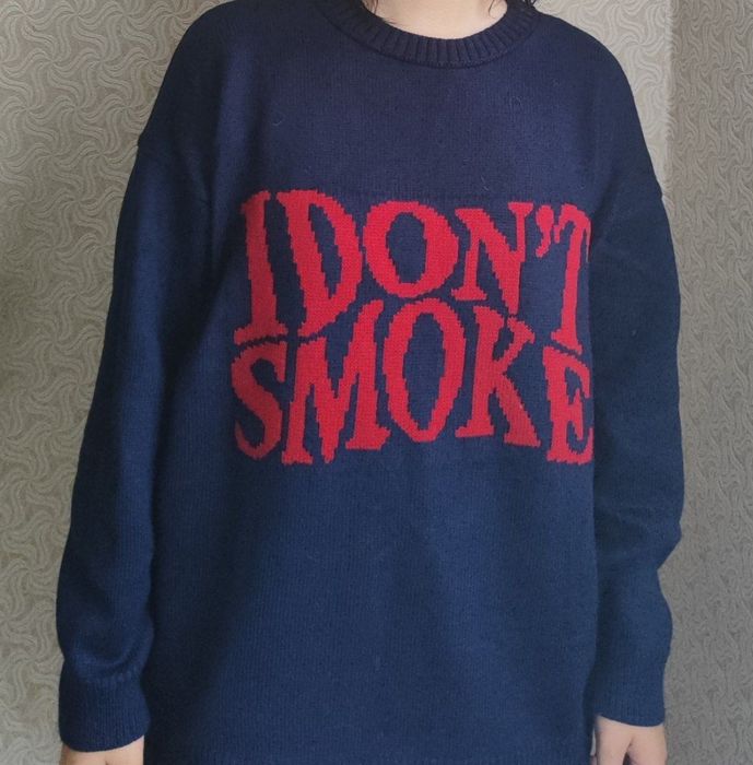 Оверсайз свитер|DON'T SMOKE