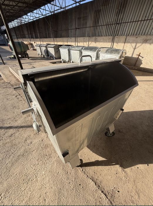 Musor konteyner 1100L | Atsinkofka va chorni metal | Arzon narxda