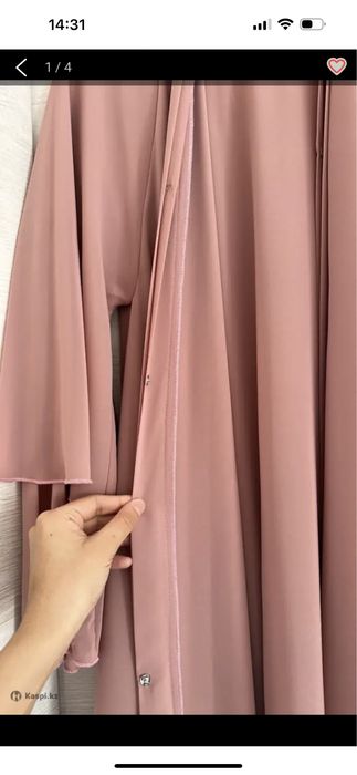 платье-абайка с ремнем и шарфом