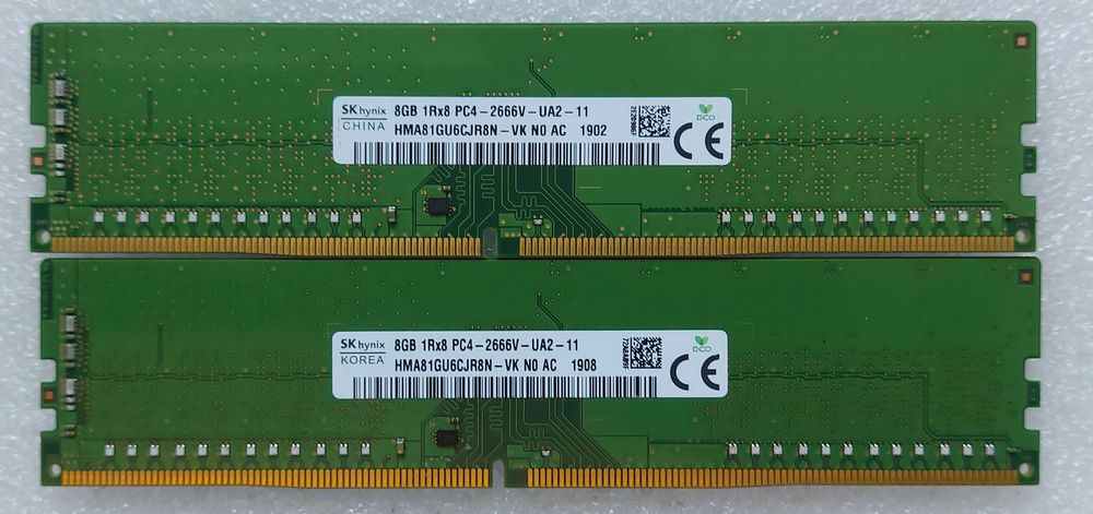 KIT memorii 16GB (2X8GB) DDR4  2666Mhz HYNIX