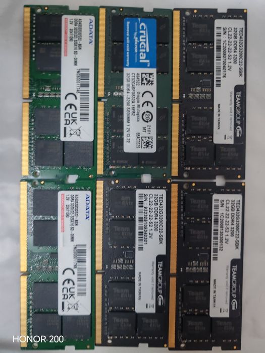 DDR4 32gb 3200mhz sodimm