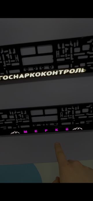 Именные LED подномерники