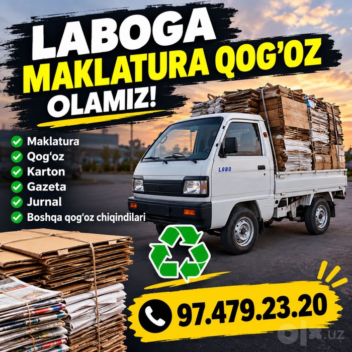 Oq qogoz kardon qogoz gazeta qayta ishlash