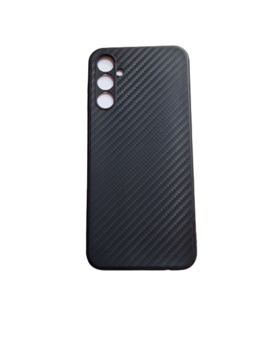 Samsung A71/A72/A51/A52/A53/A54/A55 Husa Slim Neagra Kevlar Look