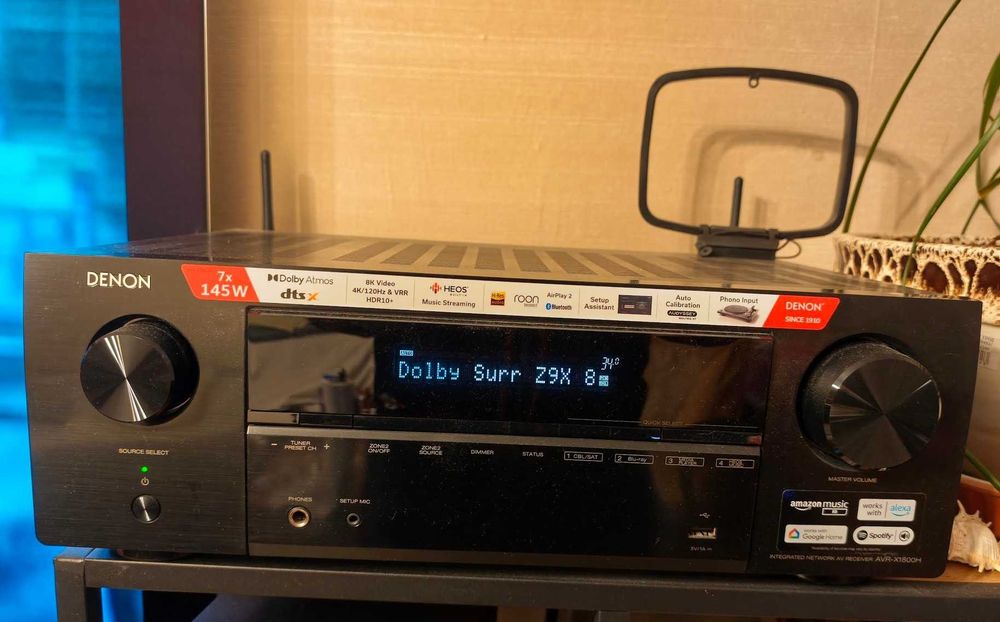 Ресийвър Denon - AVR-X1800H, черен