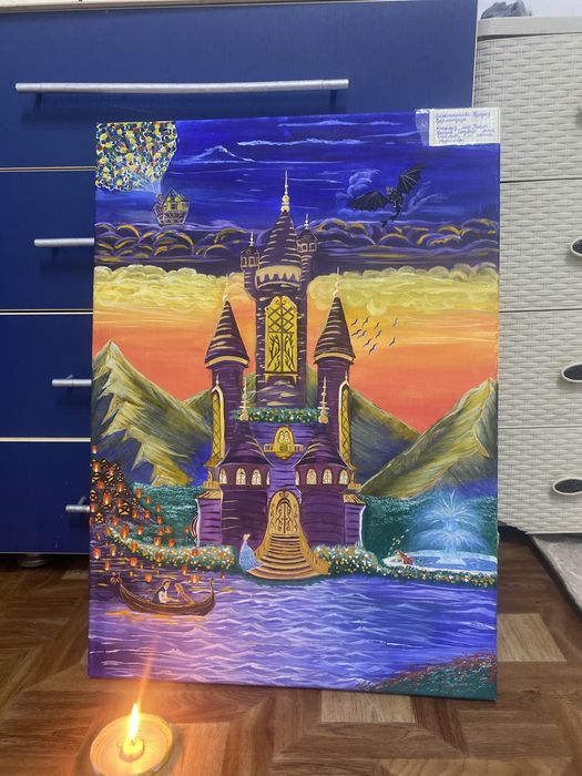 «Мир мечты и огней» ручная картина