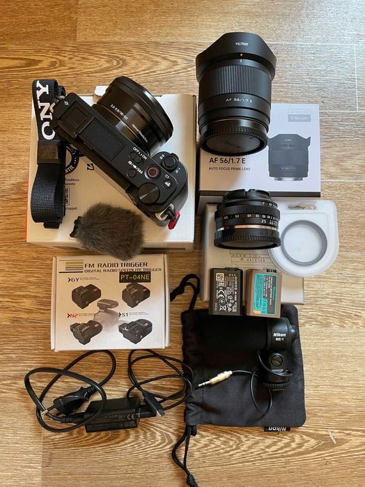 Цифровой фотоаппарат Sony zv-e10+объективы