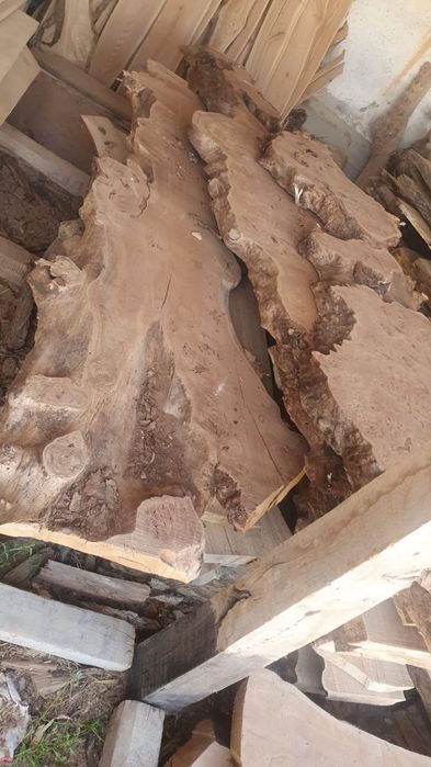 Слэбы карагача кубами