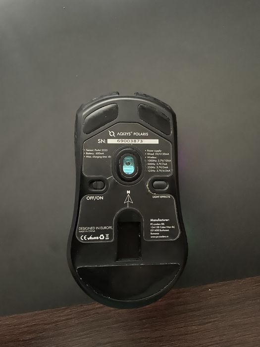 Mouse Gaming Wireless Aqirys Polaris