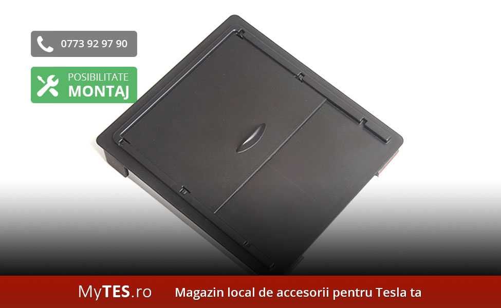 Cutii depozitare velur consola centrala - Tesla Model 3 / Y