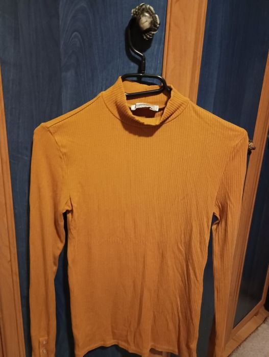 Дамско поло цвят горчица размер S