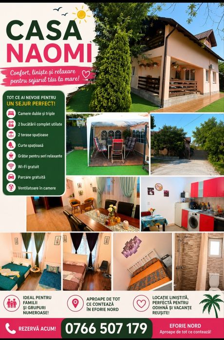 Camere de Închiriat Eforie Nord – Casa Naomi – Prețuri Avantajoase