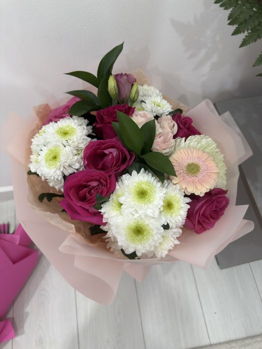 Жаңа, балғын гүл шоқтары | Әдемі букет