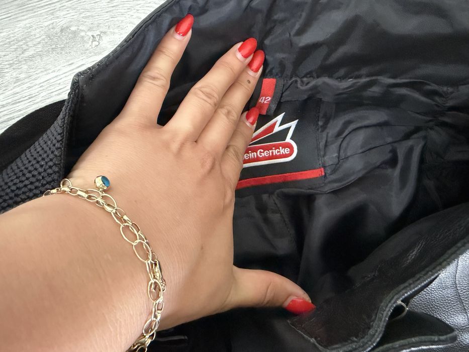 Pantaloni moto de piele Hein gericke