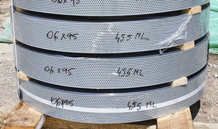 Rulou tabla perforata inox aluminiu otel