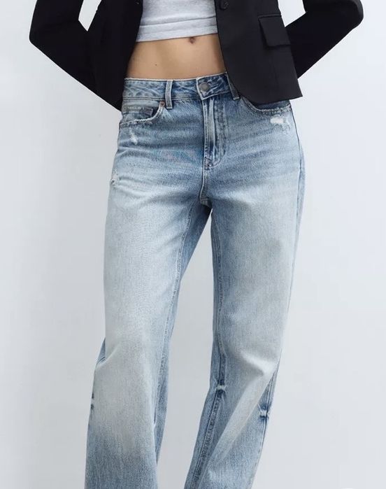 Stradivarius светло сини дънки