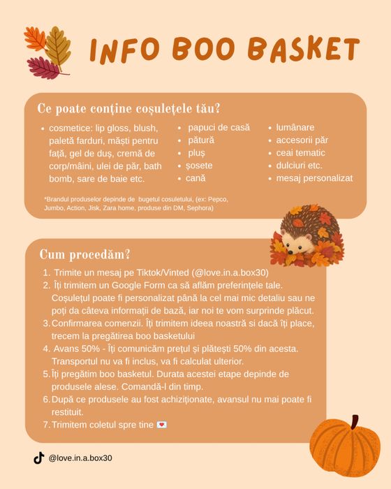 Boo basket cadou personalizabil