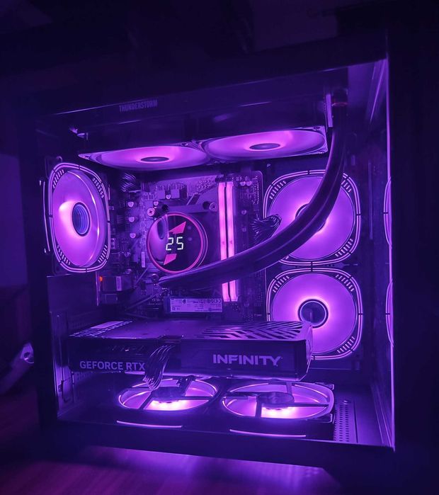 NOU-UNITATE PC SistemGAMING,AMD Ryzen 7 5700,32gb DDR4,RTX 5060,ssd1TB