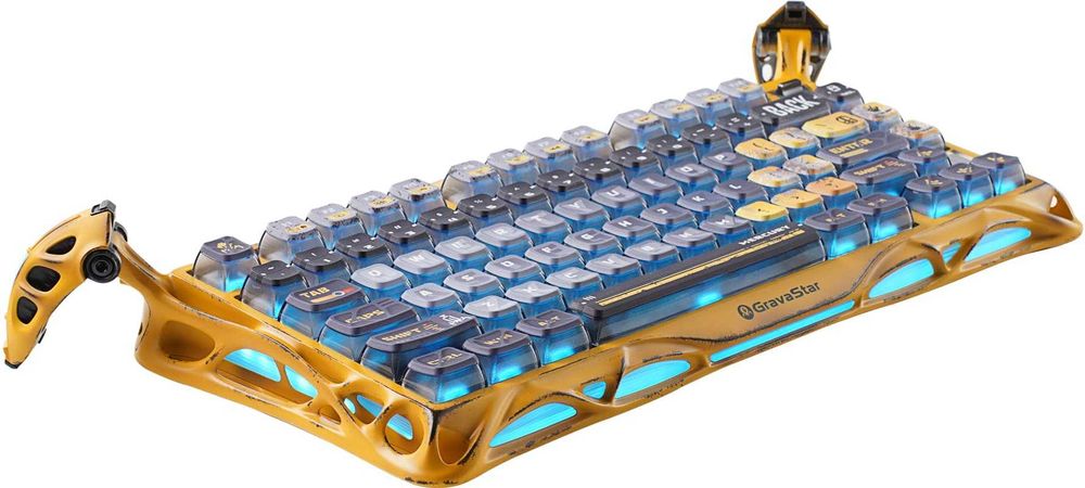 ; Клавиатура Gravastar Mercury K1 Pro (Battle Worn Yellow)