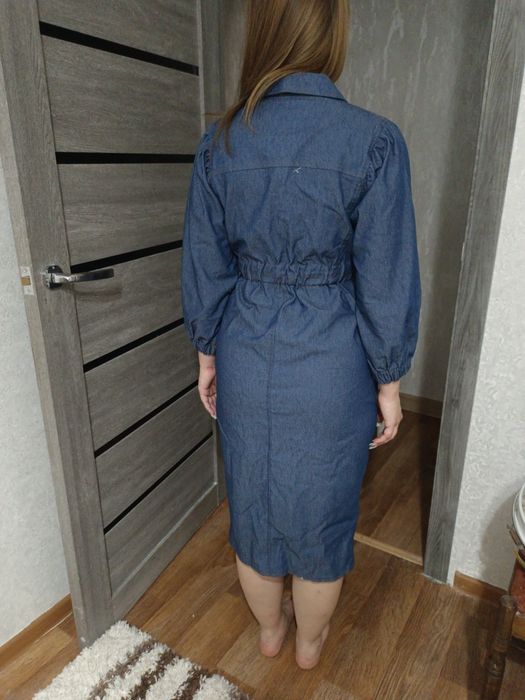 Платье, тонкая джинса