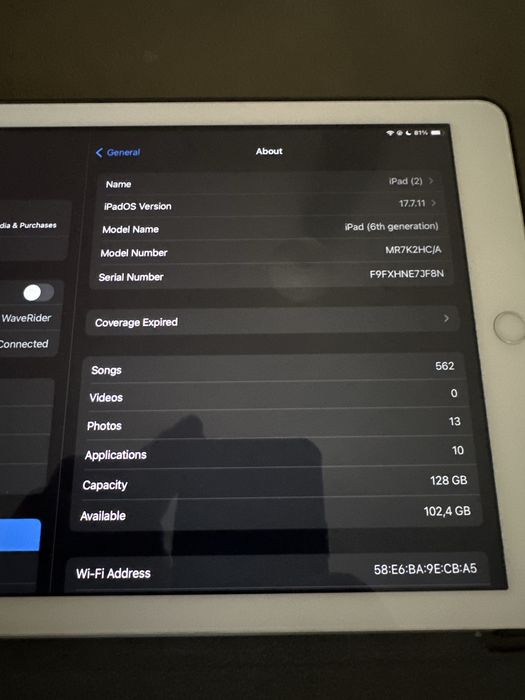 Vand ipad gen 6  cumparat din istyle
