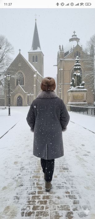 Cojoc dama piele, blana naturala mar. 46, XL