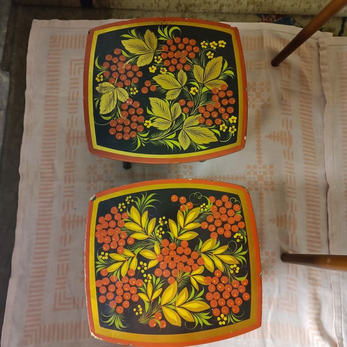 Детский столик Хохлома с табуретками ссср