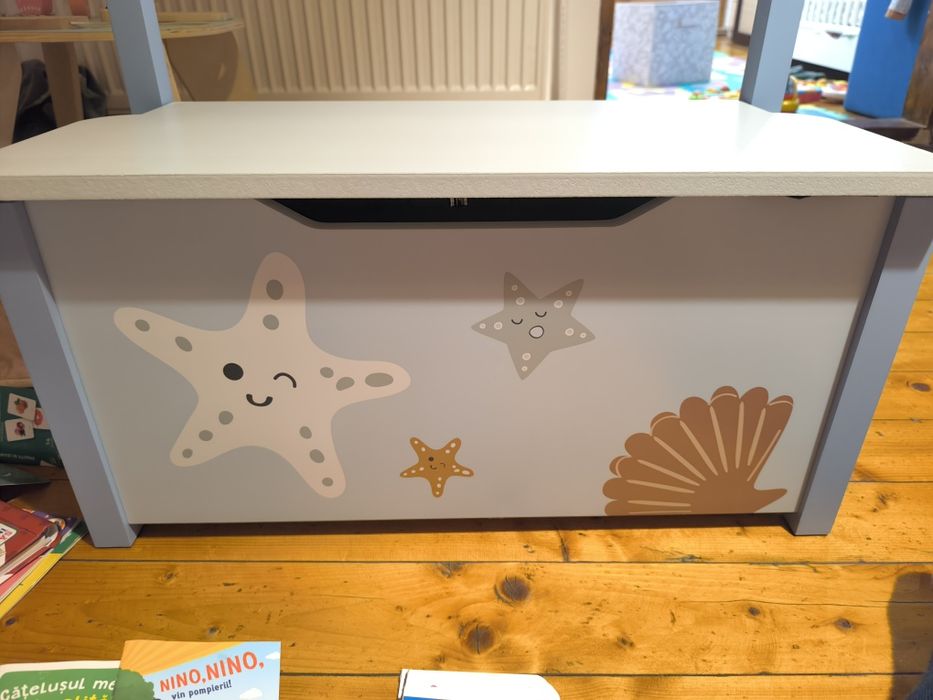 Băncuță cu spatiu depozitare pt copii