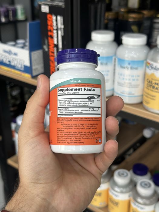 Now Tri-Chromium 500 mcg 180 капсул