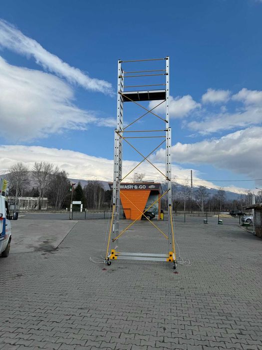 Професионално мобилно алуминиево скеле BISONTE TeleSafe 008XL