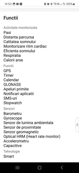 Vând smartwatch Huawei GT 2e