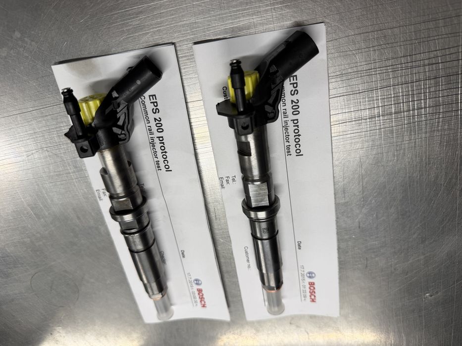 Рециклирани Дюзи Bosch 0445115029 / 0445115028 (нови калибрационни кодове,гаранция, тествани, готови за монтаж) за:VW CRAFTER