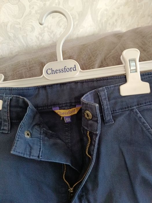 Брюки школьные синего цвета